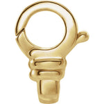Cargar imagen en el visor de la galería, 18k 14k Yellow White Gold Fancy Lobster Clasp Sizes 11.5mmx8mm and 13mmx9.25mm Jewelry Findings
