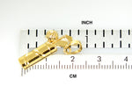 Load image into Gallery viewer, 14k Yellow Gold Golf Clubs Bag Golfing Pendant Charm
