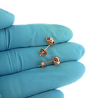Φόρτωση εικόνας στο εργαλείο προβολής Συλλογής, 14k Rose Gold Small Classic Love Knot Stud Post Earrings
