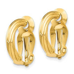 Lataa kuva Galleria-katseluun, 14k Yellow Gold Non Pierced Clip On  Omega Back Earrings
