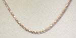 Załaduj obraz do przeglądarki galerii, Sterling Silver Rose Gold Plated 2mm Cyclone Necklace Chain Adjustable
