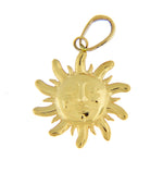 Lataa kuva Galleria-katseluun, 14k Yellow Gold Celestial Sun Pendant Charm
