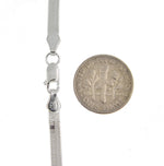 將圖片載入圖庫檢視器 Sterling Silver 3.25mm Herringbone Bracelet Anklet Choker Necklace Pendant Chain
