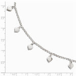Load image into Gallery viewer, Sterling Silver Heart Charm Adjustable Anklet

