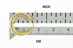 Carregar imagem no visualizador da galeria, 14K Yellow Gold 15mm x 3mm Classic Round Hoop Earrings
