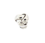 Load image into Gallery viewer, 14k White Gold Small Classic Love Knot Stud Post Earrings
