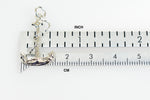 Lataa kuva Galleria-katseluun, 14k White Gold Anchor 3D Pendant Charm
