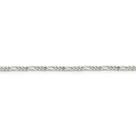 Ladda upp bild till gallerivisning, Sterling Silver 2.25mm Figaro Bracelet Anklet Necklace Pendant Chain
