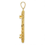 Charger l&#39;image dans la galerie, 14K Yellow Gold 1 oz American Eagle U.S. $50 24K Buffalo 1 oz Cat 1 oz Krugerrand Coin Holder Prong Bezel Pendant Charm for 32.7mm Coins
