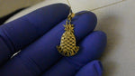 Load and play video in Gallery viewer, 14k Yellow Gold Bahamas Pineapple Travel Vacation Pendant Charm
