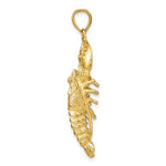 Load image into Gallery viewer, 14k Yellow Gold Lobster Large 3D Pendant Charm
