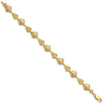 Загрузить изображение в средство просмотра галереи, 14k Yellow Gold Seashell Conch Shell Ocean Sea Beach Bracelet
