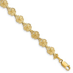 Load image into Gallery viewer, 14k Yellow Gold Sand Dollar Starfish Ocean Sea Beach Bracelet
