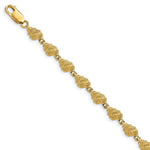 將圖片載入圖庫檢視器 14k Yellow Gold Seashell Conch Shell Ocean Sea Beach Bracelet
