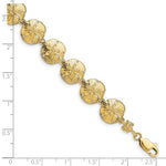 Afbeelding in Gallery-weergave laden, 14k Yellow Gold Sand Dollar Starfish Bracelet
