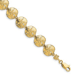 Carica l&#39;immagine nel visualizzatore di Gallery, 14k Yellow Gold Sand Dollar Starfish Bracelet
