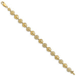 Загрузить изображение в средство просмотра галереи, 14k Yellow Gold Scallop Seashell Shell Sand Dollar Starfish Bracelet
