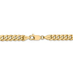 將圖片載入圖庫檢視器 14k Yellow Gold 5.75mm Beveled Curb Link Bracelet Anklet Necklace Pendant Chain
