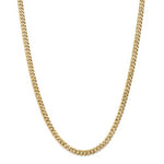 Kép betöltése a galériamegjelenítőbe: 14k Yellow Gold 5.75mm Beveled Curb Link Bracelet Anklet Necklace Pendant Chain
