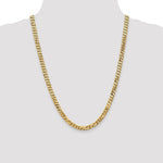Загрузить изображение в средство просмотра галереи, 14k Yellow Gold 6.25mm Beveled Curb Link Bracelet Anklet Necklace Pendant Chain
