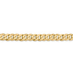 Carregar imagem no visualizador da galeria, 14k Yellow Gold 6.75mm Beveled Curb Link Bracelet Anklet Necklace Pendant Chain
