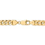 Kép betöltése a galériamegjelenítőbe: 14k Yellow Gold 8mm Beveled Curb Link Bracelet Anklet Necklace Pendant Chain
