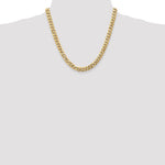 Lataa kuva Galleria-katseluun, 14k Yellow Gold 8mm Beveled Curb Link Bracelet Anklet Necklace Pendant Chain
