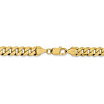 Cargar imagen en el visor de la galería, 14k Yellow Gold 8.5mm Beveled Curb Link Bracelet Anklet Necklace Pendant Chain
