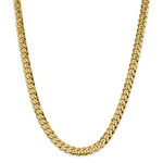 Kép betöltése a galériamegjelenítőbe: 14k Yellow Gold 8.5mm Beveled Curb Link Bracelet Anklet Necklace Pendant Chain

