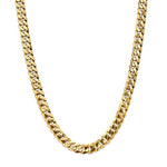 Kép betöltése a galériamegjelenítőbe: 14k Yellow Gold 9.5mm Beveled Curb Link Bracelet Anklet Necklace Pendant Chain
