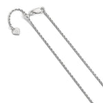 Ladda upp bild till gallerivisning, Sterling Silver 1.4mm Rope Necklace Pendant Chain Adjustable
