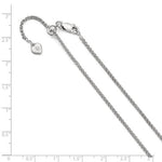 Load image into Gallery viewer, Sterling Silver 1.6mm Spiga Wheat Necklace Pendant Chain Adjustable
