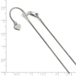 Load image into Gallery viewer, Sterling Silver 0.9mm Snake Chain Adjustable Anklet 11 inches
