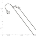 Load image into Gallery viewer, Sterling Silver 1mm Spiga Wheat Necklace Pendant Chain Adjustable
