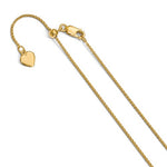 이미지를 갤러리 뷰어에 로드 , Sterling Silver Gold Plated 1mm Spiga Wheat Necklace Pendant Chain Adjustable
