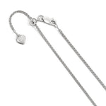 Загрузить изображение в средство просмотра галереи, Sterling Silver 1.5mm Spiga Wheat Necklace Pendant Chain Adjustable
