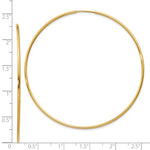 Load image into Gallery viewer, 14K Yellow Gold 58mm x 1.5mm Endless Round Hoop Earrings
