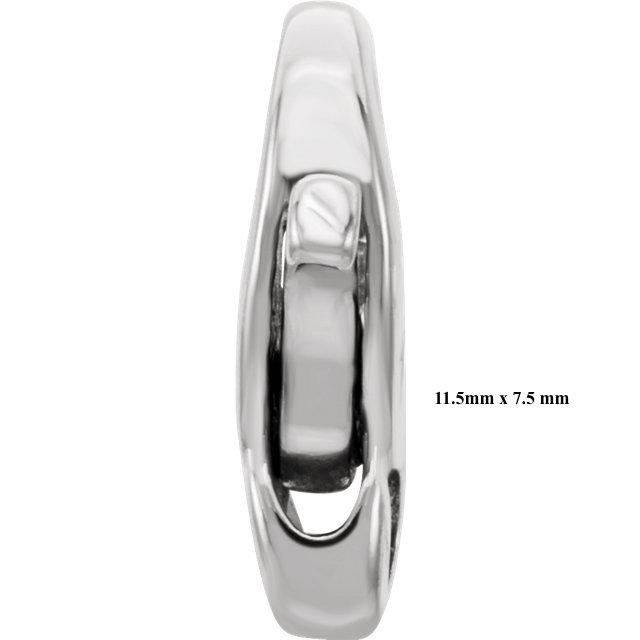 14K Yellow Gold or Sterling Silver Infinity Design Lobster Clasp Jewelry Findings