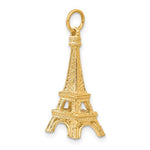 Φόρτωση εικόνας στο εργαλείο προβολής Συλλογής, 14k Yellow Gold Paris Eiffel Tower 3D Pendant Charm
