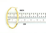 Lataa kuva Galleria-katseluun, 14k Yellow Gold Classic Polished Oval Hoop Earrings
