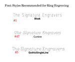 Загрузить изображение в средство просмотра галереи, Titanium Wedding Ring Band Eternity Baguette CZ Engraved Personalized
