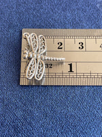 Lade das Bild in den Galerie-Viewer, Sterling Silver Antique Finish Dragonfly 3D Pendant Charm
