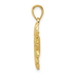 Load image into Gallery viewer, 14k Yellow Gold with Yellow Enamel Sunflower Pendant Charm
