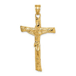 將圖片載入圖庫檢視器 14k Yellow Gold Cross Crucifix Large Pendant Charm
