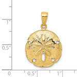 Load image into Gallery viewer, 14k Yellow Gold Sand Dollar Pendant Charm
