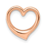 Cargar imagen en el visor de la galería, 14k Rose Gold Floating Heart Chain Slide Pendant Charm
