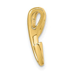 Lataa kuva Galleria-katseluun, 14k Yellow Gold Initial Letter R Cursive Chain Slide Pendant Charm
