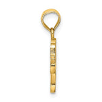 Lade das Bild in den Galerie-Viewer, 14k Yellow Gold with Enamel Yellow Cab Taxi Pendant Charm

