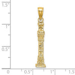 Load image into Gallery viewer, 14k Yellow Gold Pilgrim Monument Pendant Charm

