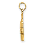 Load image into Gallery viewer, 14k Yellow Gold Wine Bottle Vino Pendant Charm

